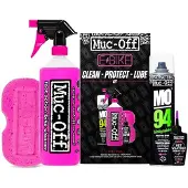 Muc-Off Pflegeset für Reiniger, Schmiermittel, Fahrradschutz Ebike