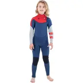 Hurley Advant 4/3 Mm Junior Neoprenanzug Mit Langen Ärmeln Und Reißverschluss Auf Der Brust