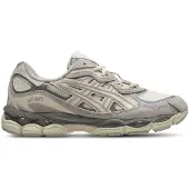 Asics für Herren. 1201A789 Turnschuhe Gel NYC weiß creme (41.5), Beige, Wohnung, Schnürsenkel, Lässig, Sportlich, Laufen, Multisport
