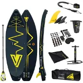 Yellowv Stand Up Paddle Board - SUP BOARD aufblasbar (9,5 Fuß / 287 cm) Heartbeat "YOSEMITE" Wildwasser / Fluss
