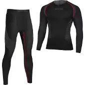 Spokey Bielizna termoaktywna męska zestaw Lee czarna r. M/L (22564-187)