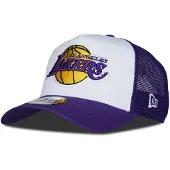 New Era Nba Los Angeles Lakers Side Patch 9forty Aframe Trucker-kappe