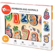 Bo. Pädagogisches Holzpuzzle Zahlen & Tiere