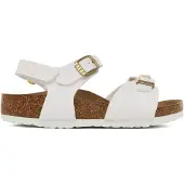 Birkenstock Sandale Kids Rio Plain Flowers AS Birko-Flor White Narrow-Schuhgröße 34