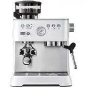 Solis Siebträger Kaffeemaschine 54 mm Siebhalter Milchaufschäumer Bohnenmahlwerk
