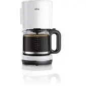 Braun Breakfast1 Kaffeemaschine KF 1100 Weiß KF101AI-KF1100WH