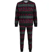 Jack & Jones Pyjama Tristan 12285375 Schwarz Loose Fit