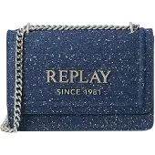 Replay Umhängetasche Crossbody Bag Blu Denim blau