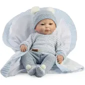 MuÑecas Guca Carlos Handbemalter Frühchen-baby Reborn Haarlos 38 Cm
