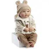 MuÑecas Guca Leo Handbemalter Baby Reborn Haarlos 42-46 Cm