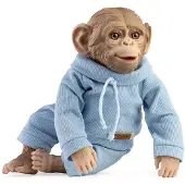 MuÑecas Guca Affenbaby Wiedergeborener Stoffkörper 32 Cm