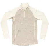 Devold Duo Active Merino Zip Neck Jr Pullover, Raw White, 10 Jahre