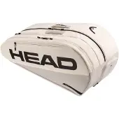 Head Tennis-Racketbag Tour Racquet Bag L (Schlägertasche, 2 Hauptfächer) 2026 weiss/grau 9er