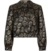 Ydence Damen Jacken Jacket Floria - Zwart - Größe S