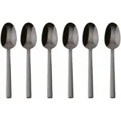 Sambonet Espressolöffel Neutra Gift Pack Mirror PVD 2Black (6er-Set)