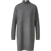 Comma casual identity Strickkleid mit Wollanteil Damen Wolle grau meliert, S 812443-0001-09900