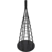 MCW Deko-Baum MCW-O91, Weihnachtsbaum Schmuckbaum Weihnachtsdeko Christbaum zum Beschmücken, Metall 60cm schwarz