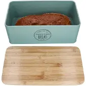 MamboCat Brotbox Fresh 33,2x18,5x15,4cm Metall-Brotkasten mint Brötchen Vorratsdose