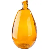 Gilde Kegel Vase Glasart Leopardo Champagner Gold
