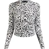 Faina Damen Bluse in Schwarz Weiss | Gr.: L
