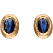 Faina Women Drop Earrings in Gold Royal Blue | Gr.: onesize