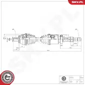 ESEN SKV Antriebswelle 40SKV024