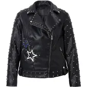 Angel of Style Lederjacke in schwarz | Gr.: 52