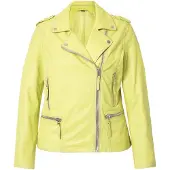 Angel of Style Lederjacke in limettengrün | Gr.: 54