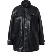 Miamoda Kunstlederjacke in schwarz | Gr.: 48