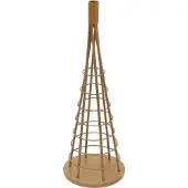 Mendler Deko-Baum MCW-O91, Weihnachtsbaum Schmuckbaum Weihnachtsdeko Christbaum zum Beschmücken, Metall 60cm goldfarben