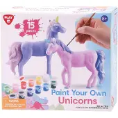 Playgo Einhorn Bastelset bemalen - kreative Unicorn Set 15-teilig