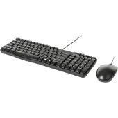 Rapoo NX1820, Volle Größe (100%), Kabelgebunden, USB, QWERTZ, Schwarz, Maus enthalten