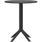 CLP Tisch Lacota Ø 60 cm wetterfest und UV-beständig schwarz