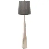 Elstead Lighting Zeitgenössische Stehleuchte Ascent Stahl poliert Nickel 1 Licht E27