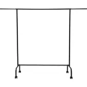MAUL Garderobenständer MAULlimbo, mit Rollen, ausziehbare Seitenarme, B 1510 x T 500 x H 1560 mm, Metall, schwarz