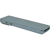 ProXtend USBC-MULTI8-001, USB 3.2 Gen 1 (3.1 Gen 1) Type-C, 87 W, 1000 Mbit/s, Grau, China, MacBook Air, MacBook Pro