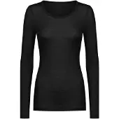 Mey Langarm-Shirt Serie Wool Love Schwarz | Größe 34/36