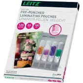 Leitz A4 Mehrfachperforierte 125 Mikron Laminierfolien 100 Einheiten