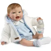 MuÑecas Guca Mateo Handbemalte Reborn-puppe 46 Cm-mit Natürlichem Haar 38 Cm