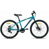 Nogan Gravel PRO – Leichtes Kinderfahrrad – 24 Zoll – 7 Gänge – Blau