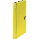 Leitz Dokumentenmappe Recycle, A4, bis 250 Blatt, 5 Fächer & Ablagefach, blickdicht, 100 % recycelbar, Blauer Engel, Kunststoff, gelb