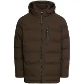Camel active Winterjacke braun gepolstert einzelne Brusttasche