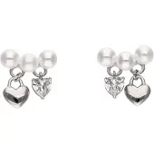 NAEMI Women Earrings in Silver White | Gr.: onesize