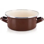 Orion BRAUNER Emaille-Topf 18,5 cm, 1,6 l
