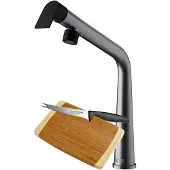 Franke Icon Armatur 115.0625.186 Edelstahl Optik Hochdruck Schwenkauslauf