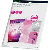 Leitz 33836, Transparent, EVA (Äthylen-Vinylazetat), Polyethylenterephthalat, Glänzend, A3, 0,125 mm, 468 mm