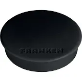Franken Kraftmagnete , rund, bis 2,5 kg, Speziallackierung, Ø 38 mm, Kunststoff, schwarz, 10 Stück
