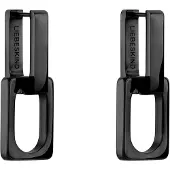 Liebeskind berlin Ohrringe - Edelstahl Big Link - Gr. unisize - in Schwarz - für Damen