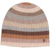 Fraas Signature Multi Stripe Knit Slouch Beanie Greige