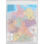 Franken Kartentafel PLZ Deutschland pinnbar